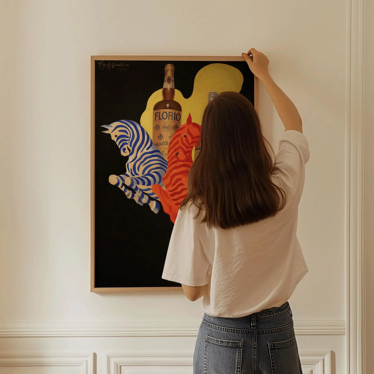 Leonetto Cappiello - Florio Cinzano Art Deco Zebra Print