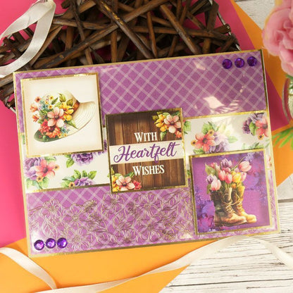 Rêves floraux : acétate de luxe orné d’éléments métallisés