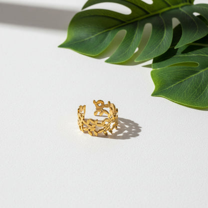 Multi Petal Ring - Gold Plate