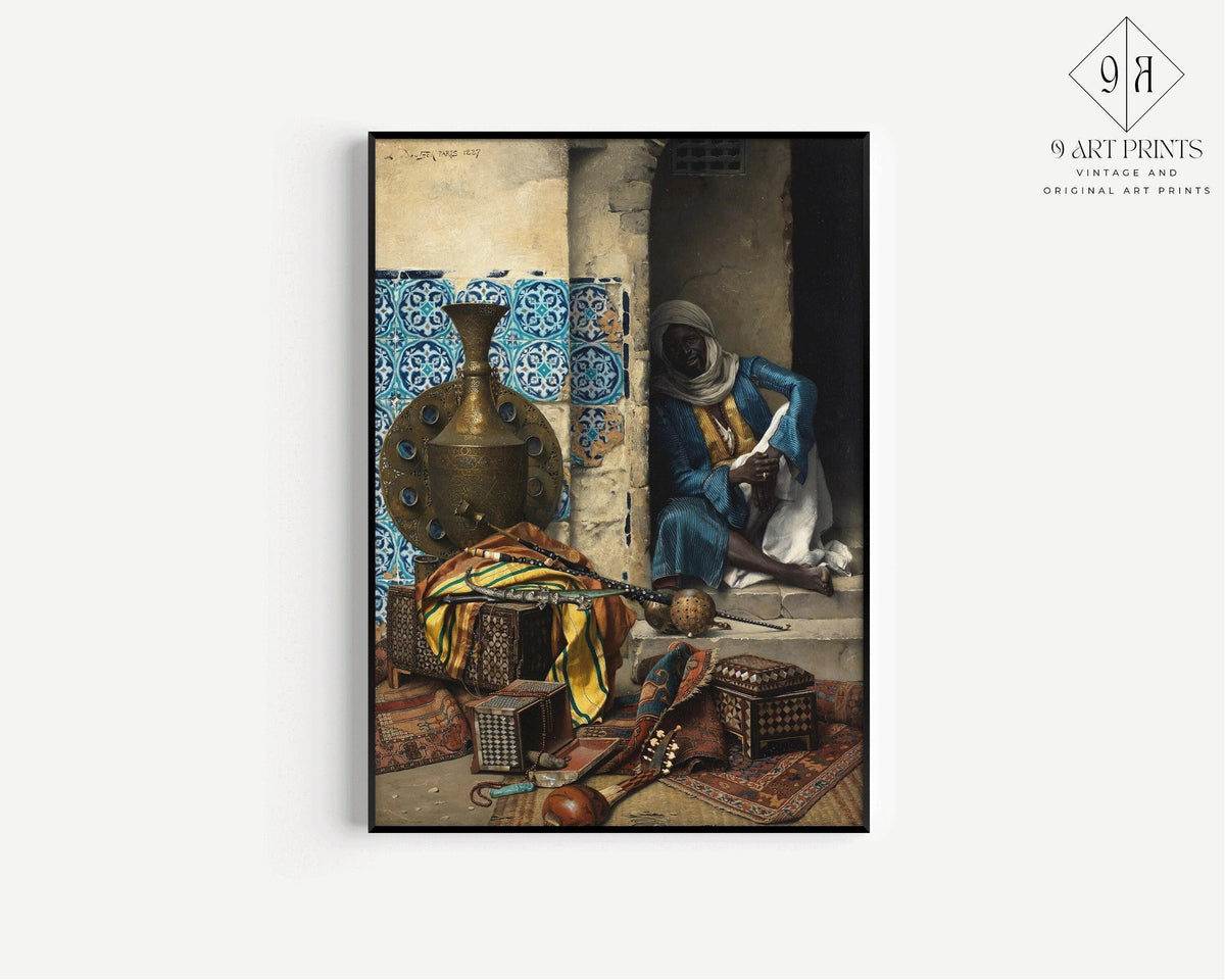 Ludwig Deutsch - The Artefacts Dealer | Famous Orientalist Art (available handframed or unframed)
