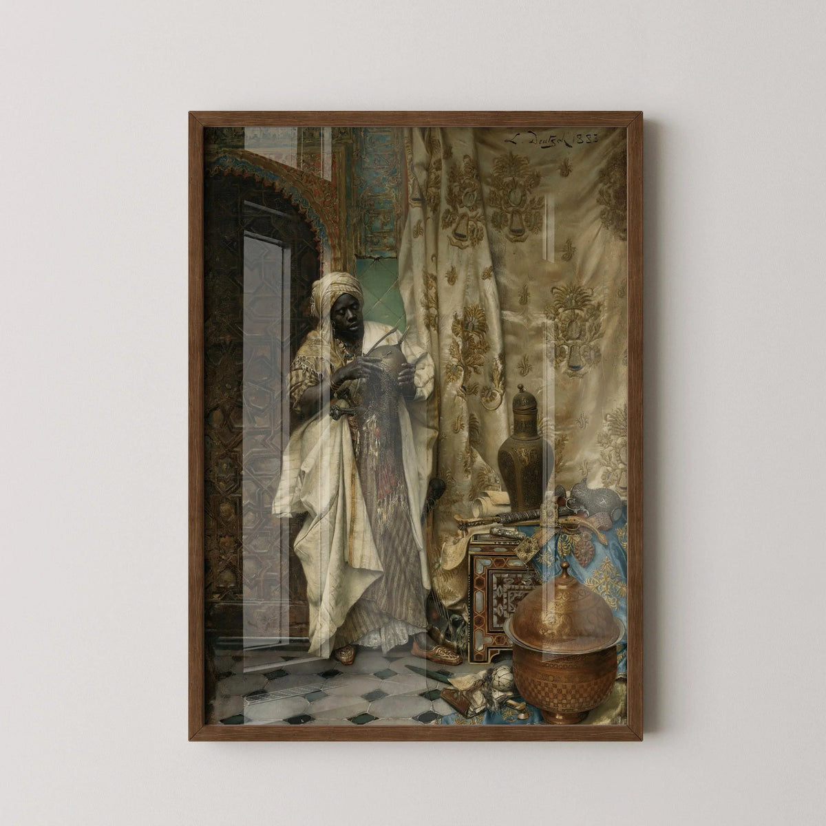 Ludwig Deutsch - The Inspection | Orientalist Art (available handframed or unframed)