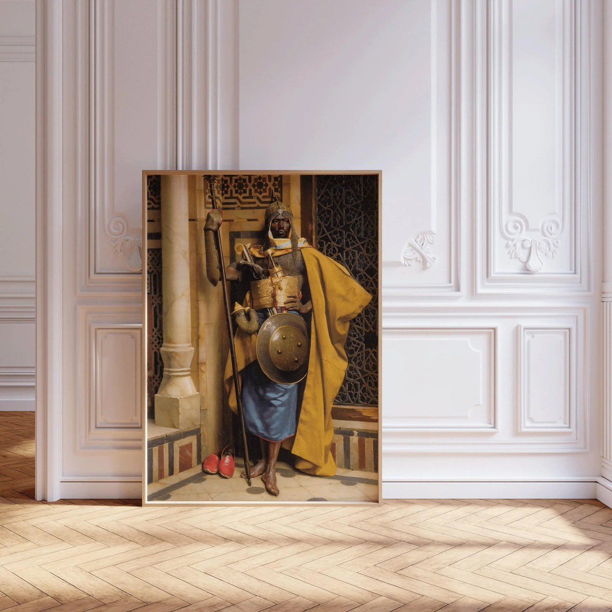 Ludwig Deutsch - The Moorish Guard | Orientalist Art (available handframed or unframed)