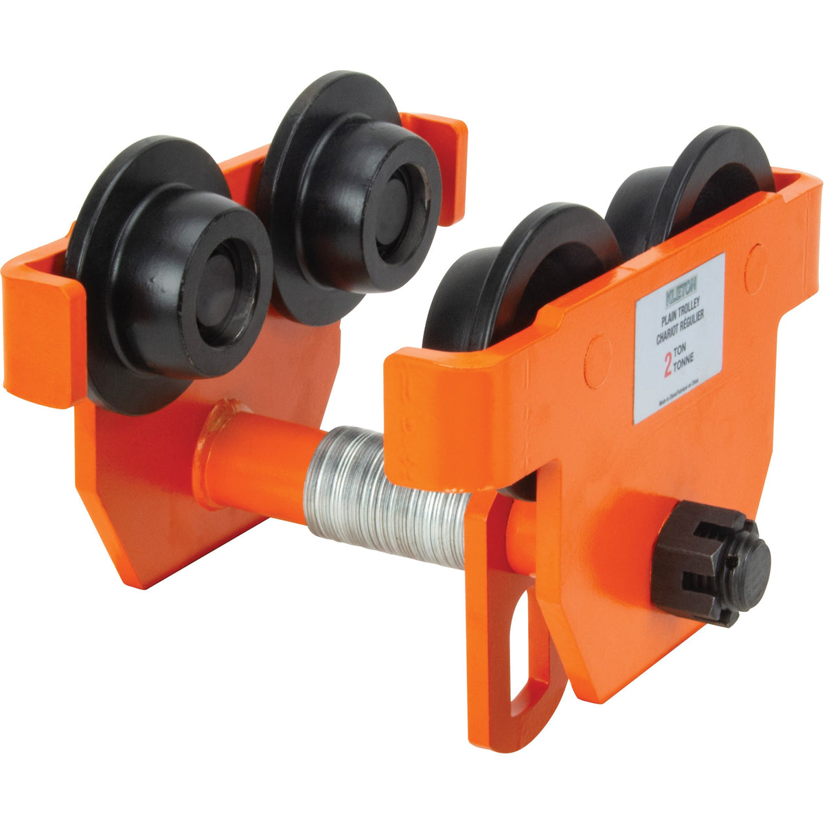 Adjustable Trolley with Safety Plates, 2000 lbs. (1 tons)