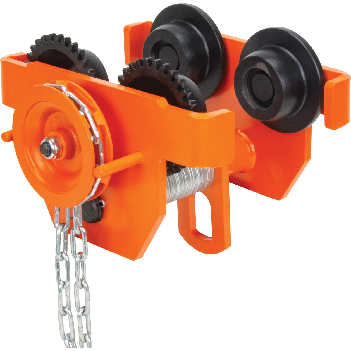 Adjustable Trolley with Safety Plates, 4000 lbs. (2 tons) Capacity, 3-15/16" - 5-14/16"