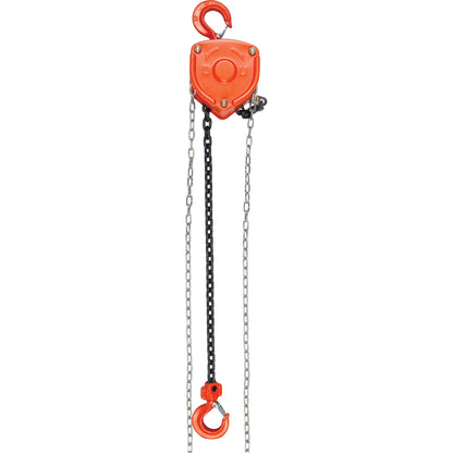 Palan à chaîne, levée de 6 m, capacité de 1814 kg (2 tonnes), chaîne en acier allié