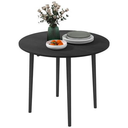 Table à manger pliante/à abattants Merrill pour petits espaces - Noir