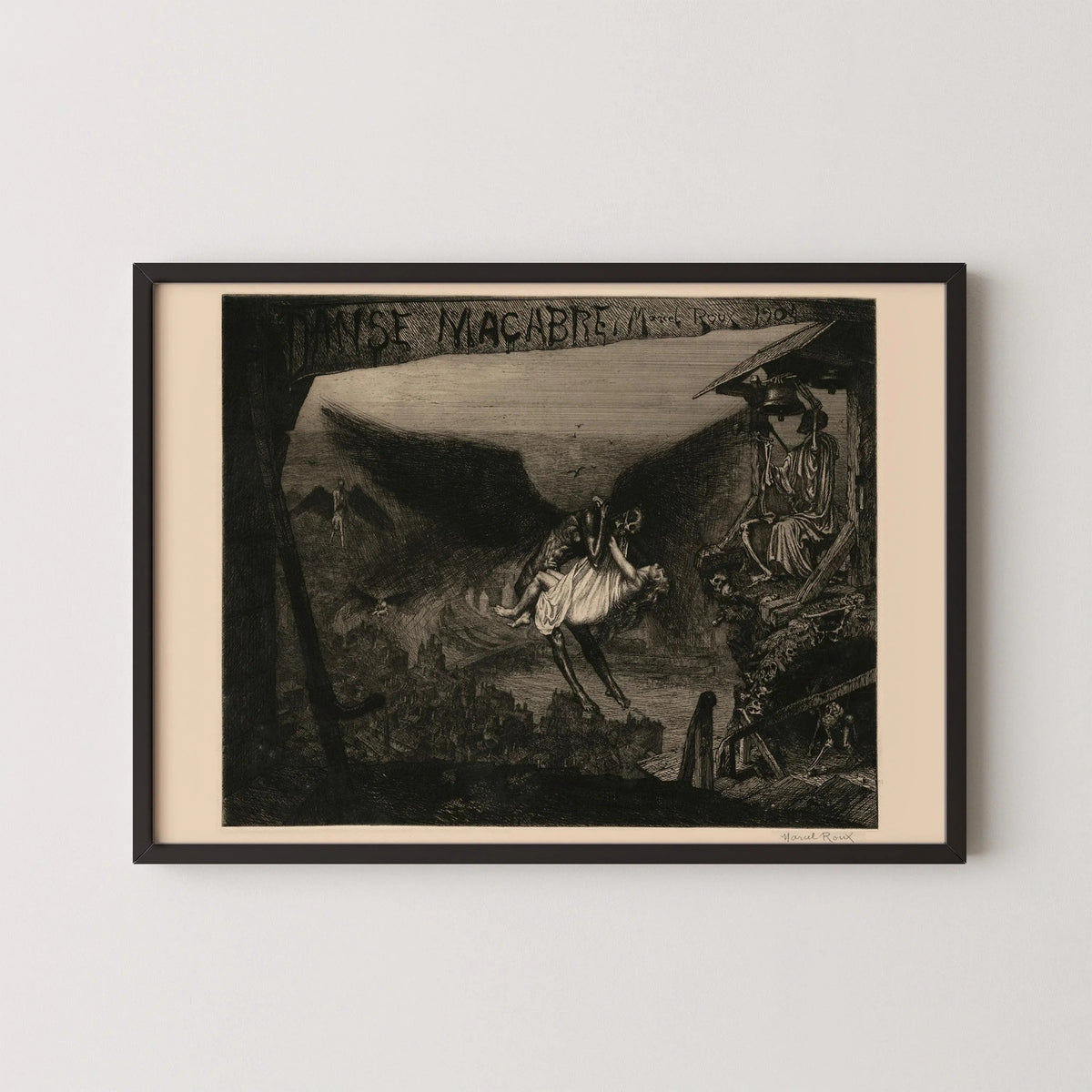 Danse Macabre Giclee Print: Terrifying Symbolist Art, Marcel Roux