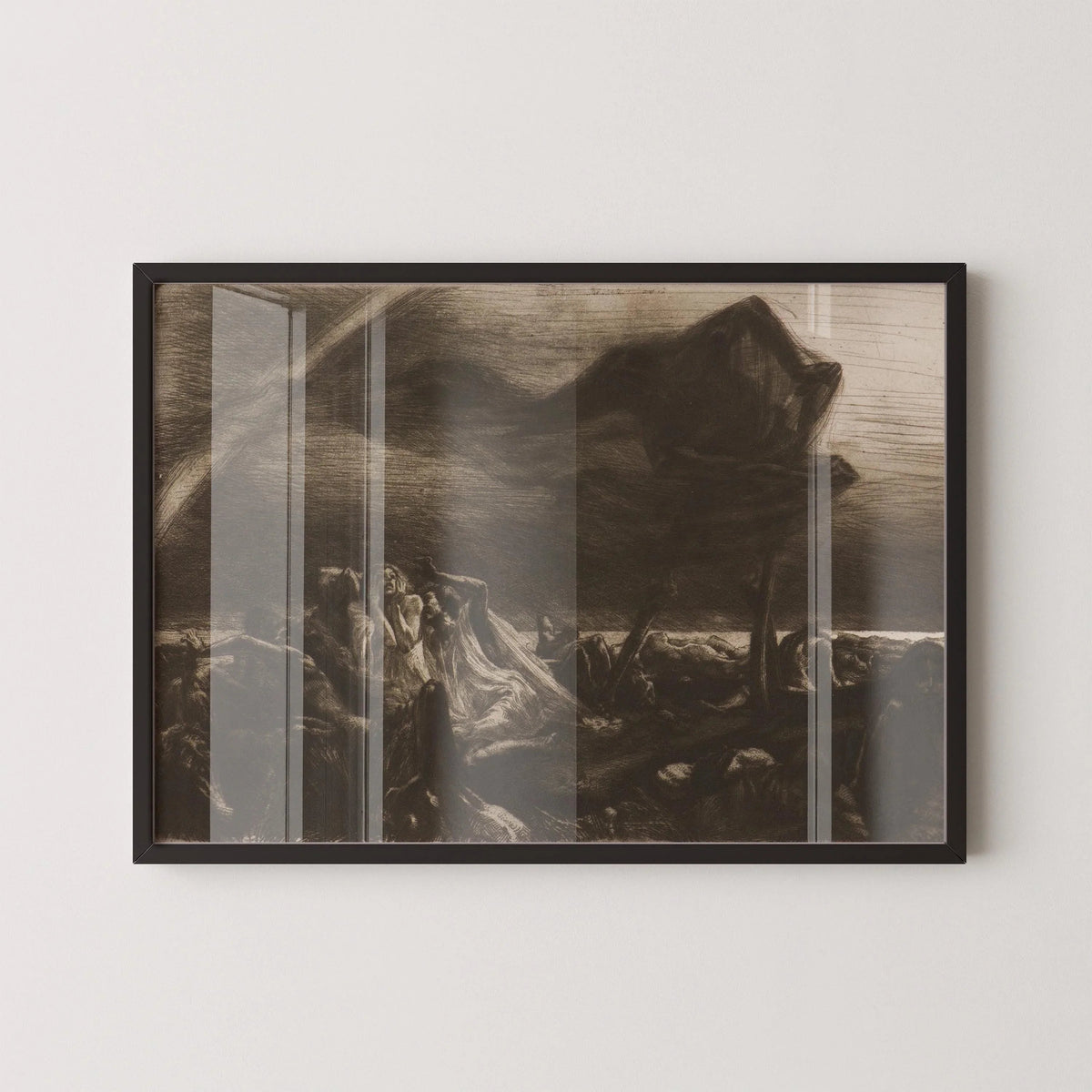 Marcel Roux Faucheuse Art Print: Symbolist Reaper Giclee