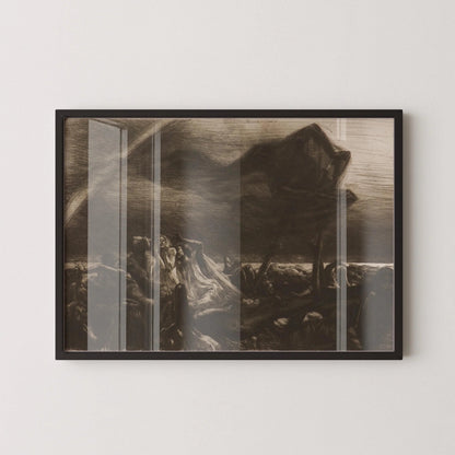 Marcel Roux Faucheuse Art Print: Symbolist Reaper Giclee