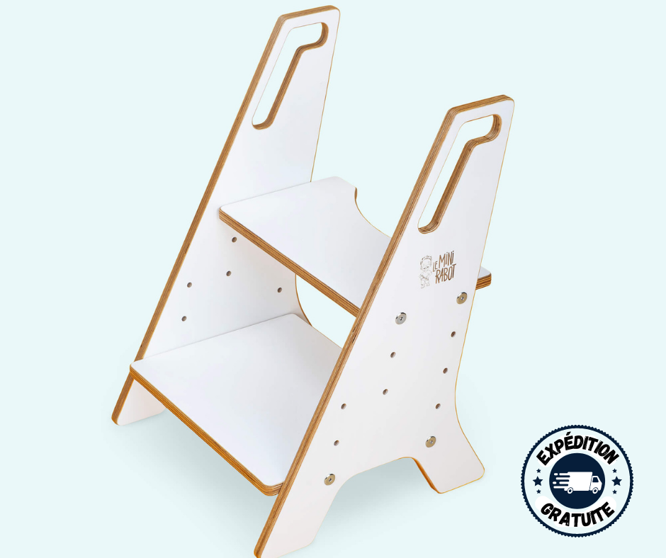 The Mini Clean - Evolving wooden toilet bench for children