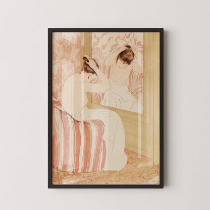 Mary Cassatt - La Coiffure | Famous Impressionist Art (available handframed or unframed)