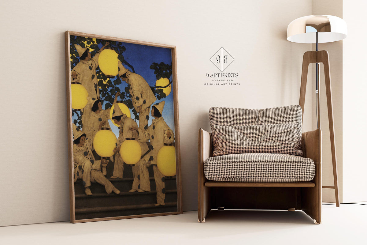 Maxfield Parrish 'The Lantern Bearers' Fine Art Print: Maximalist Decor