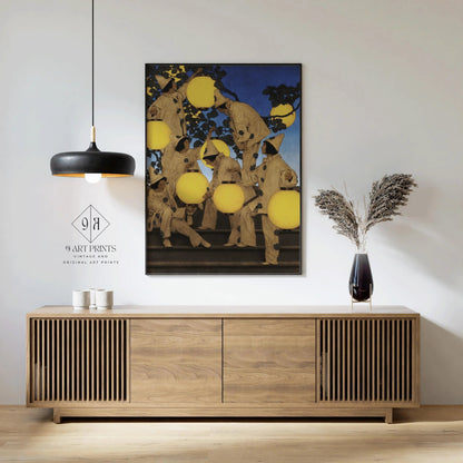 Maxfield Parrish 'The Lantern Bearers' Fine Art Print: Maximalist Decor