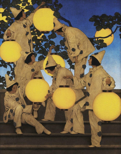 Maxfield Parrish 'The Lantern Bearers' Fine Art Print: Maximalist Decor