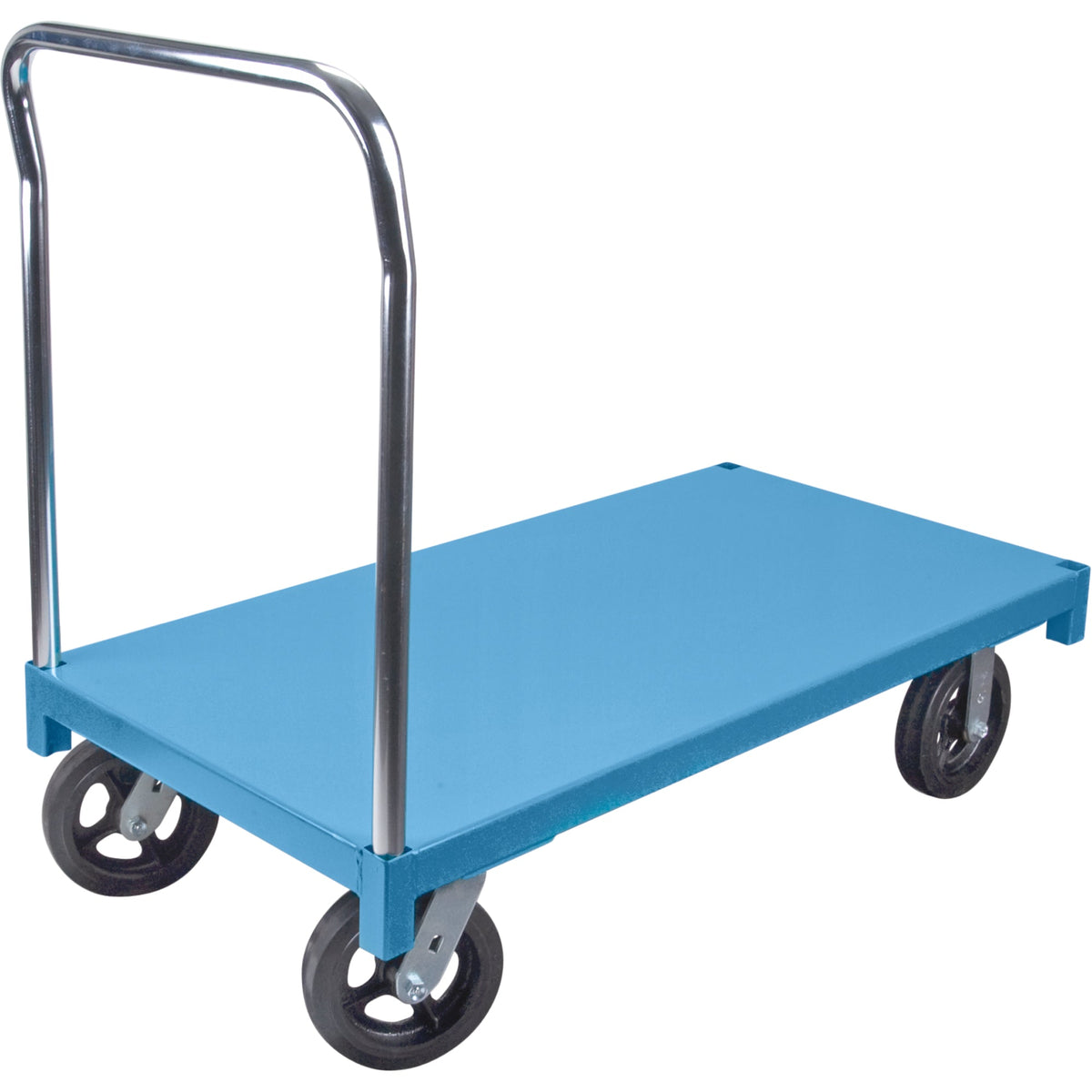 Platform Truck, 48" L x 24" W, 900 lbs. Capacity, Rubber Casters
