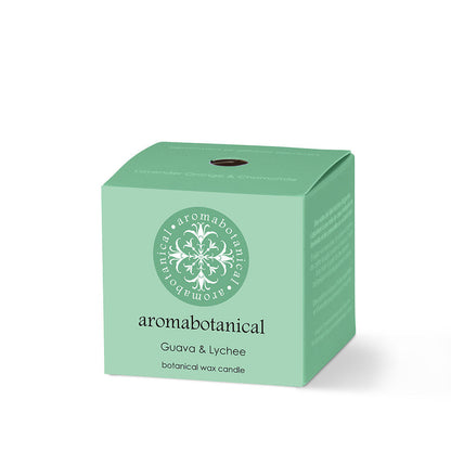 Mini bougie Goyave Litchi au parfum exotique par Aromabotanical