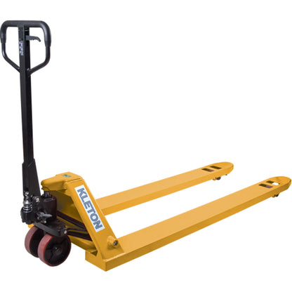 Transpalette manuel à fourches longues, acier, 72" L x 27" l, capacité de 5500 lb