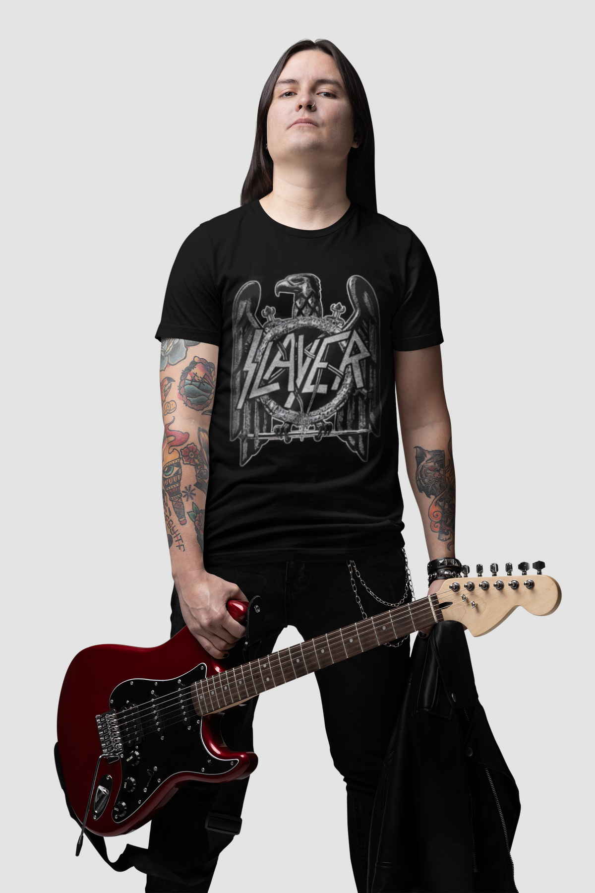 T-shirt Slayer Vintage Aigle Argenté