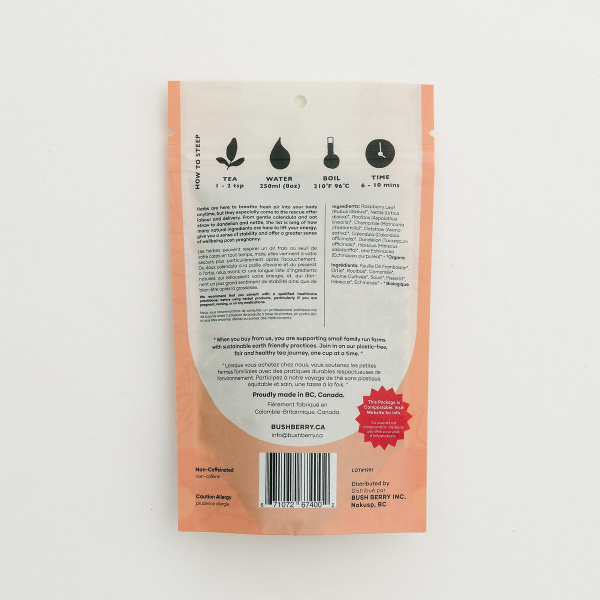 Organic Mothers Helper Postpartum Tea | Recovery & Restoration