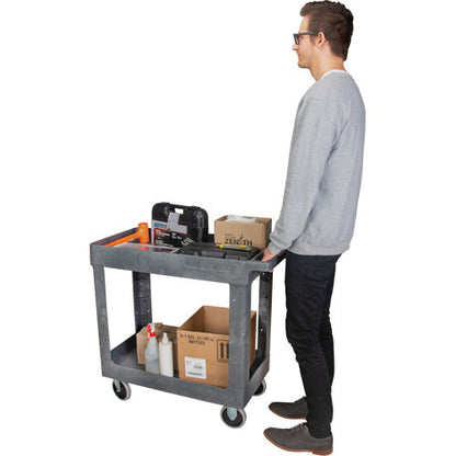 Utility Service Cart, 2 Tiers, 16-1/2" x 32-1/2" x 34-1/2", 550 lbs. Capacity