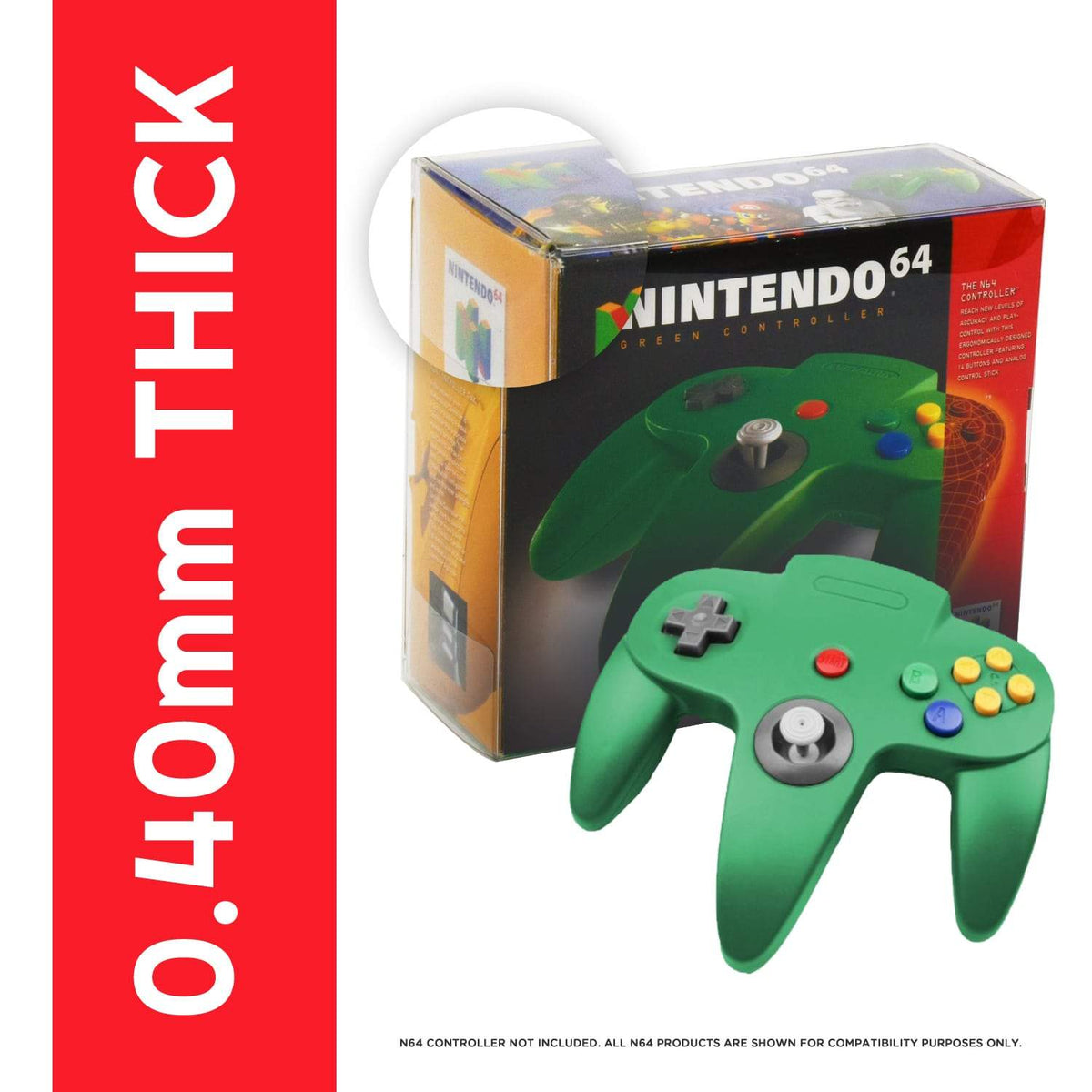 Nintendo 64 Controller Box EVORETRO Protector 0.40MM Pack of 1