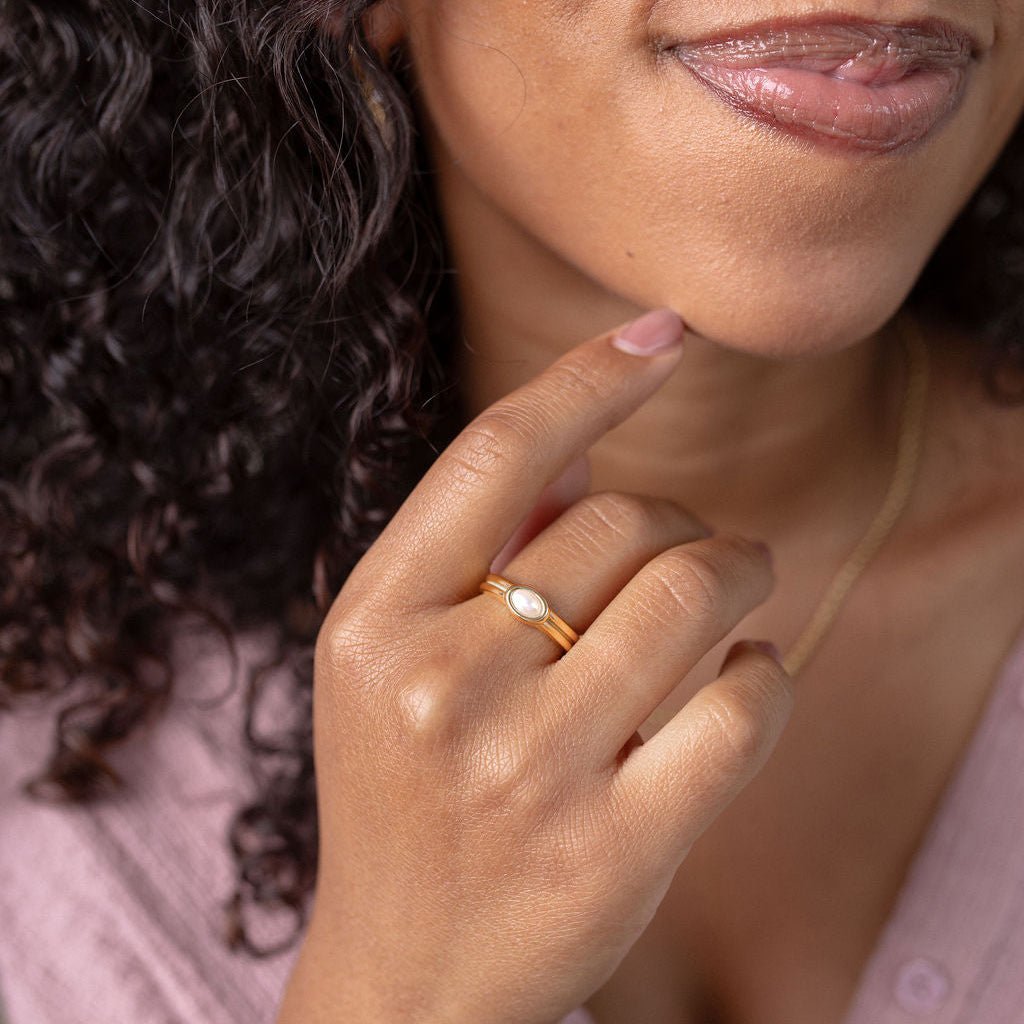 Bague Perle Soirée