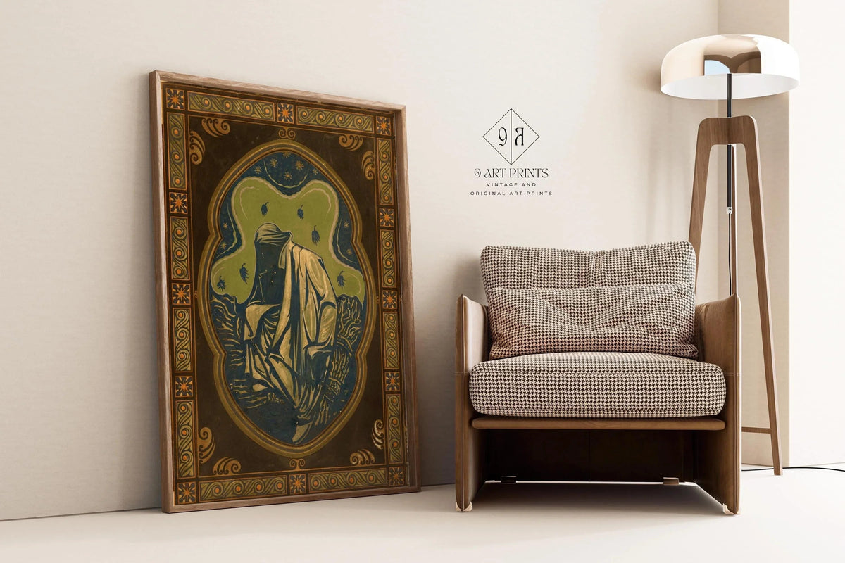 Estampe giclée « Nuit » de Richard Roland Holst : Art nouveau symboliste