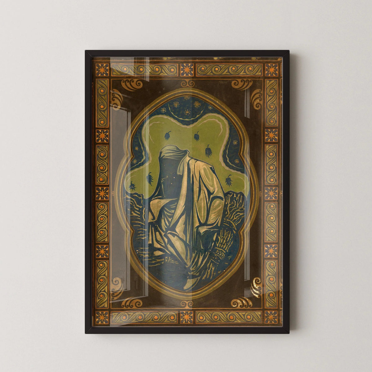 Estampe giclée « Nuit » de Richard Roland Holst : Art nouveau symboliste