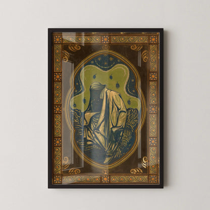 Estampe giclée « Nuit » de Richard Roland Holst : Art nouveau symboliste
