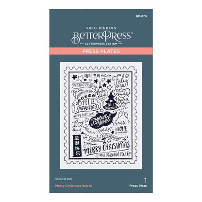 Joyeux Noël World Press Plate de la collection Noël BetterPress