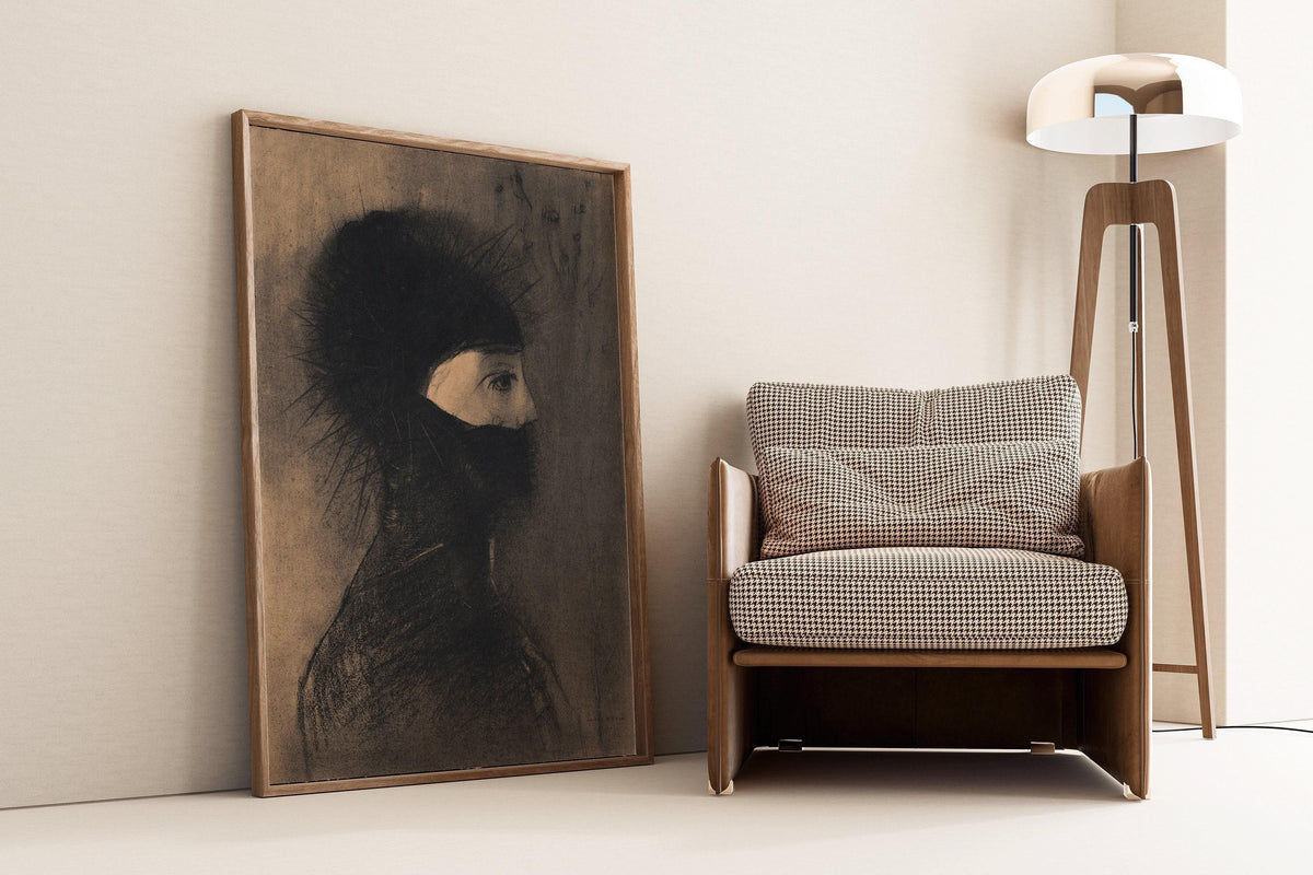 Odilon Redon - Armor | Famous Surreal Symbolist Art | Available frame or unframed