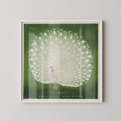 Ohara Koson Peacock Print: Vintage Japanese Giclee Art