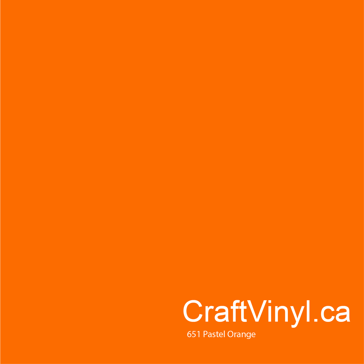 Oracal 651 Glossy Pastel Orange #035 sheets and rolls