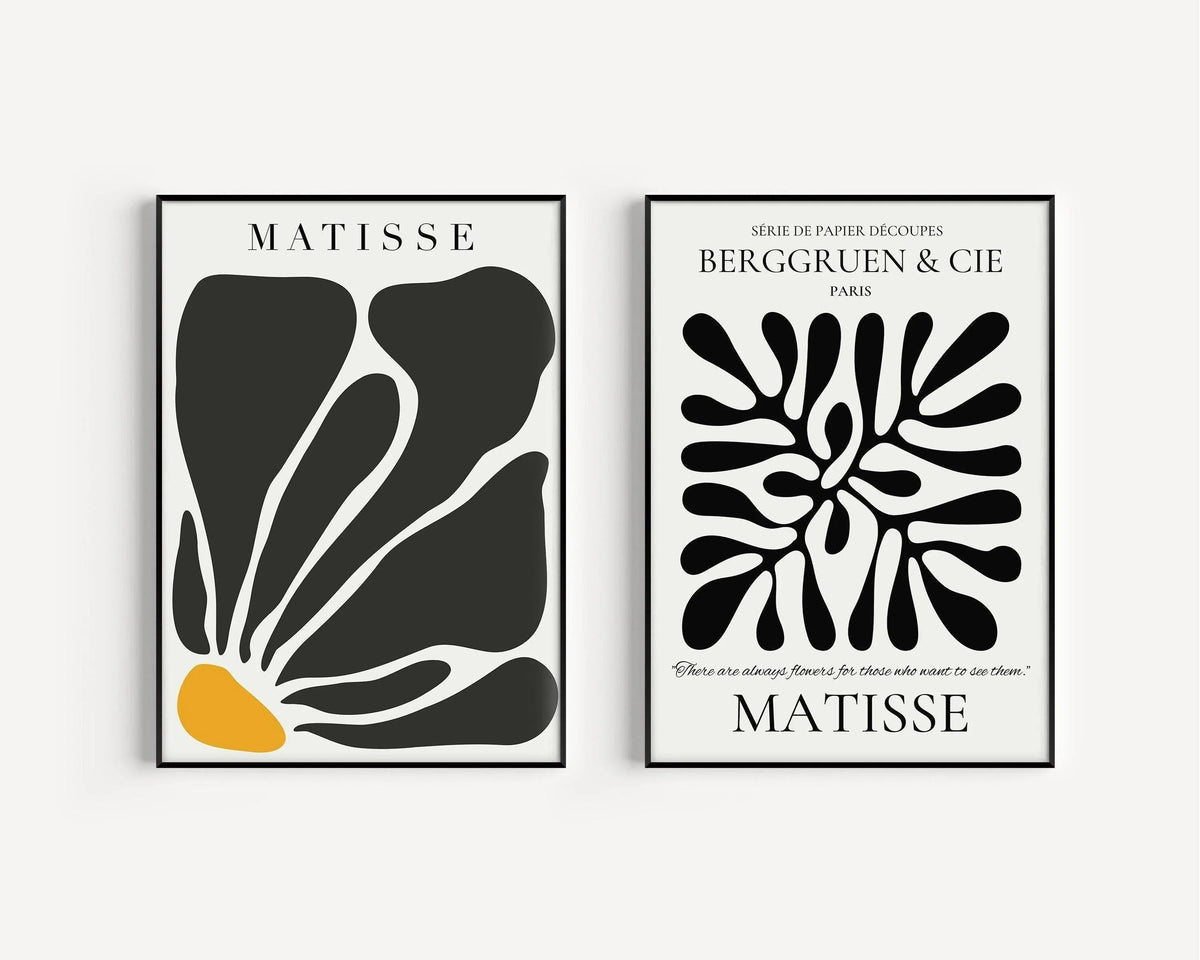 Matisse Art Print Set: Mid-Century Modern Giclee Duo