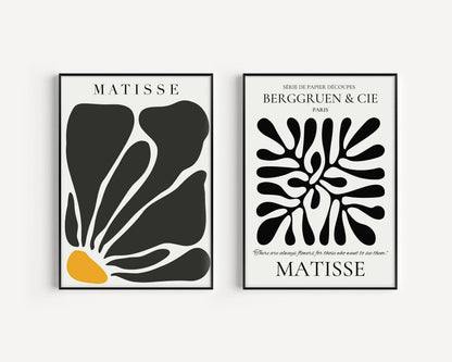 Matisse Art Print Set: Mid-Century Modern Giclee Duo