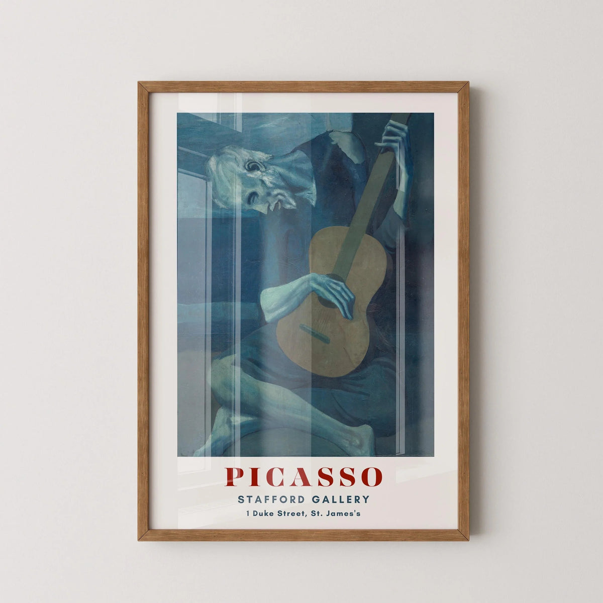 Pablo Picasso - The Old Guitarist | The Blue Period Famous Art (available handframed or unframed)