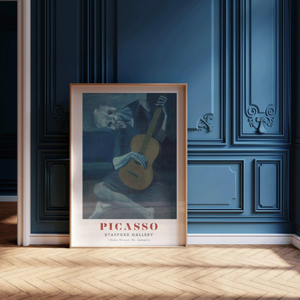 Pablo Picasso - The Old Guitarist | The Blue Period Famous Art (available handframed or unframed)