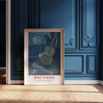 Pablo Picasso - The Old Guitarist | The Blue Period Famous Art (available handframed or unframed)