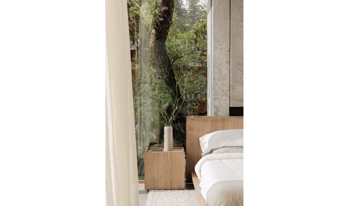 Parana Solid Wood Bed with Nightstands