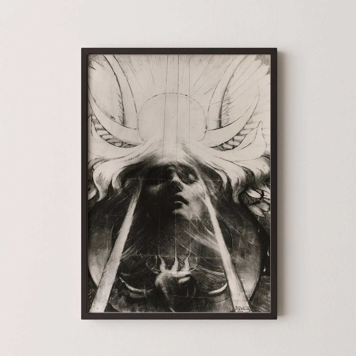 Impression Giclée Jean Delville Parsifal : Art Symboliste, Avec ou Sans Cadre