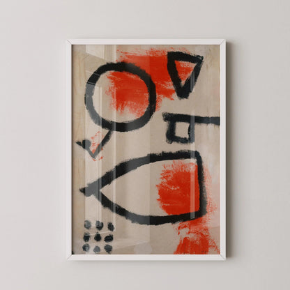 Paul Klee Print: Alea Jacta, Minimalist Abstract Art