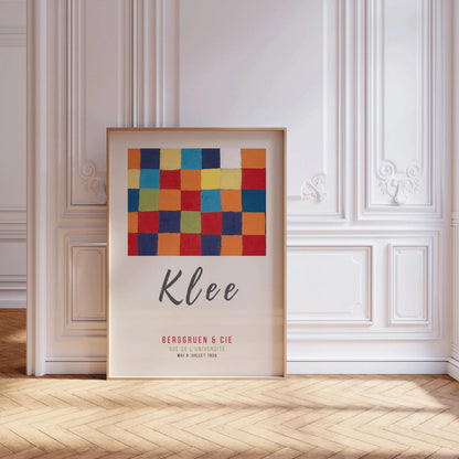 Paul Klee - Colour Chart (1930) | Modern Art Exhibition Poster (available handframed or unframed)