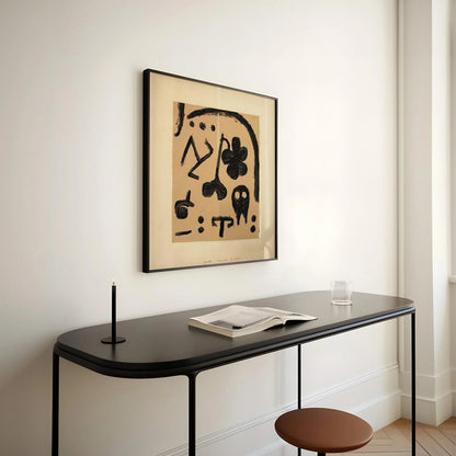 Paul Klee 'Marks for Later' Abstract Art Print: Mid-Century Modern Beige Giclee