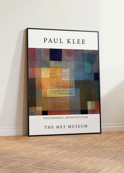 Paul Klee - Polyphonic Architecture | Modern Art Exhibition Poster (available handframed or unframed)
