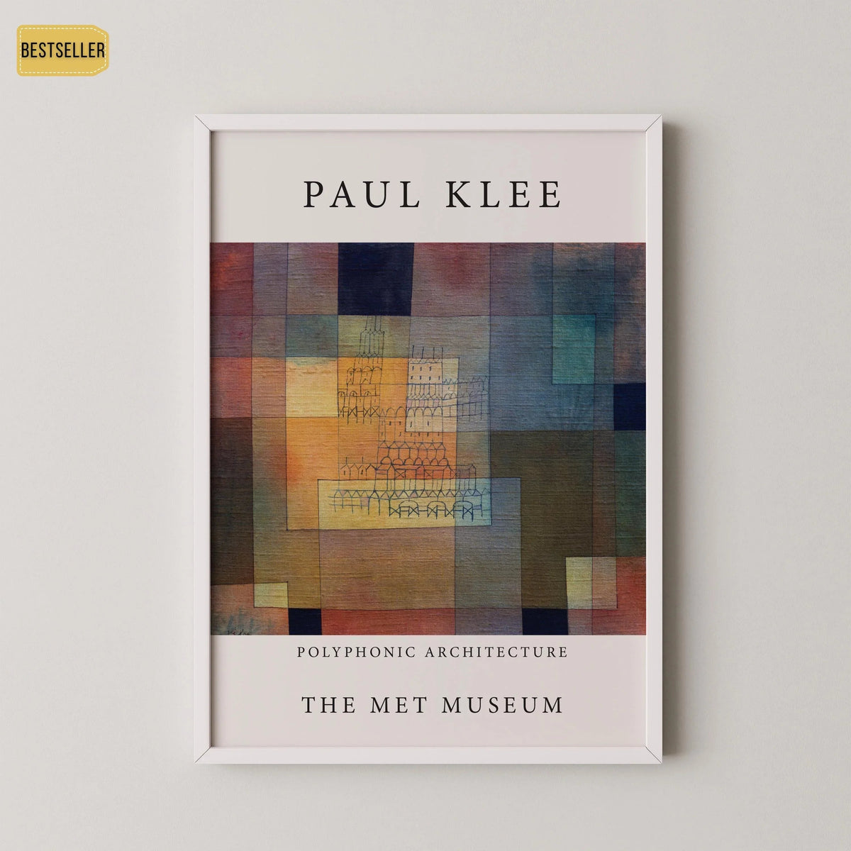 Paul Klee - Polyphonic Architecture | Modern Art Exhibition Poster (available handframed or unframed)