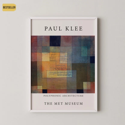 Paul Klee - Polyphonic Architecture | Modern Art Exhibition Poster (available handframed or unframed)