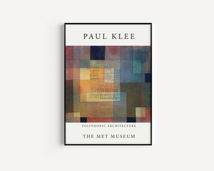 Paul Klee - Polyphonic Architecture | Modern Art Exhibition Poster (available handframed or unframed)