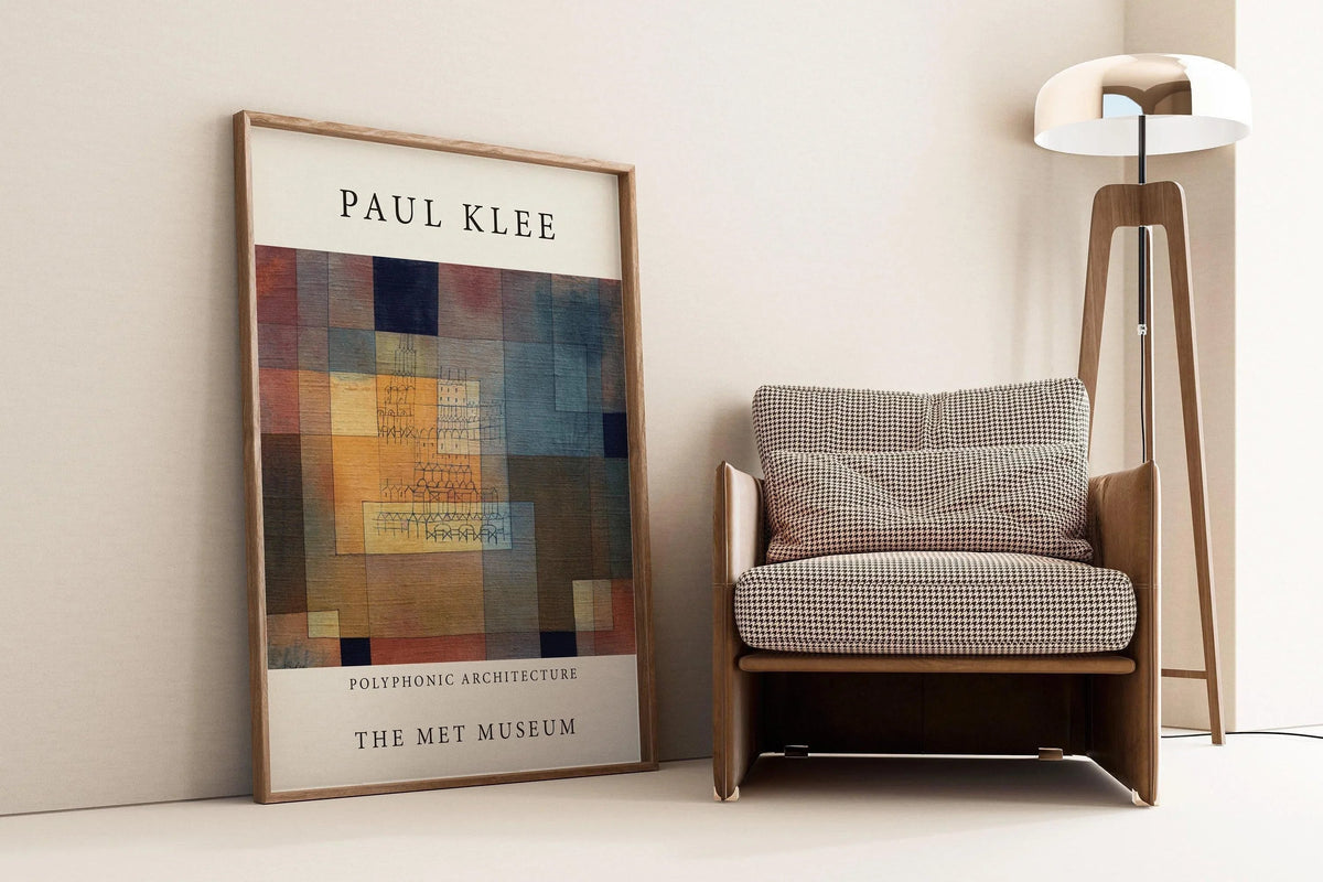 Paul Klee - Polyphonic Architecture | Modern Art Exhibition Poster (available handframed or unframed)