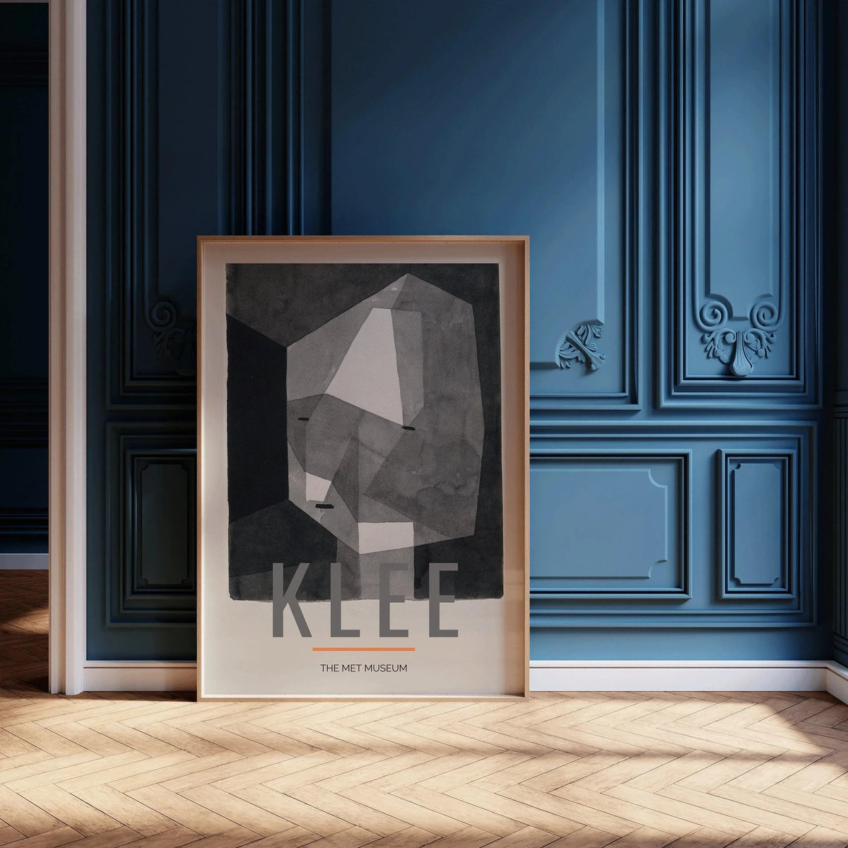 Paul Klee - Rough Cut Head | Neutral Modern Art Exhibition Poster (available handframed or unframed)