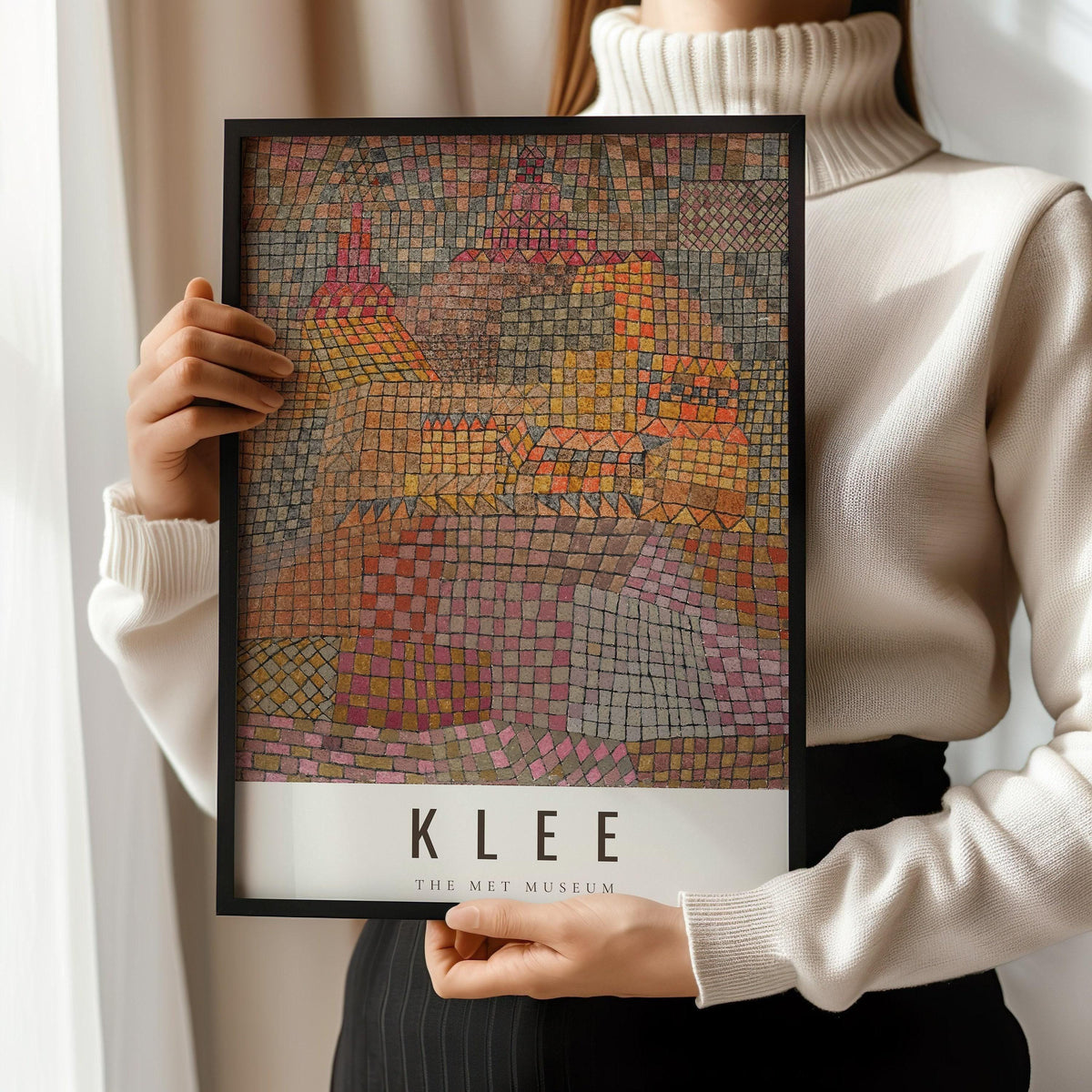 Paul Klee Stadtburg Castle Print: Modern Abstract Art, Giclee on Etching Paper